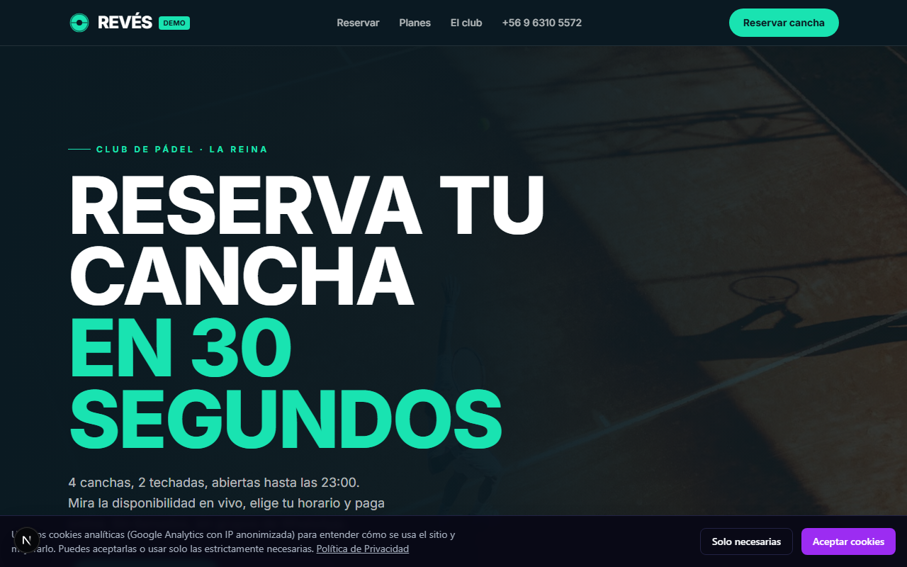 Demo: Club de Pádel